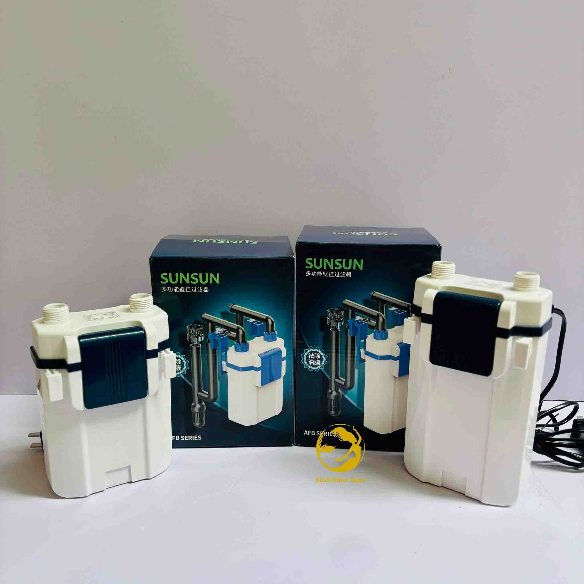 Máy lọc treo Sunsun AFB-300A / AFB-350A có lọc váng cho bể cá cảnh